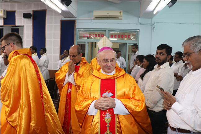 HE Gallagher's Visit to Vidyajyoti Theology College